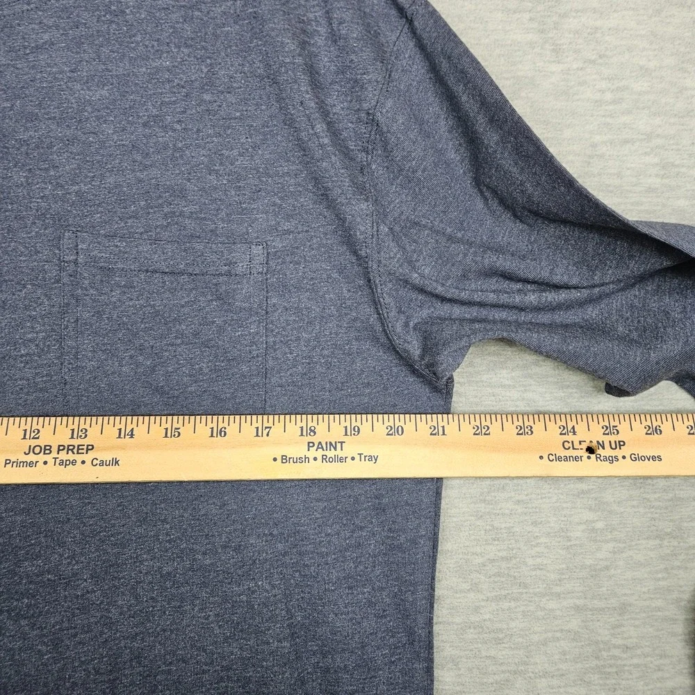 Woolrich The Green Label Collection Men's Blue Long Sleeve Crew Neck Tee Sz S